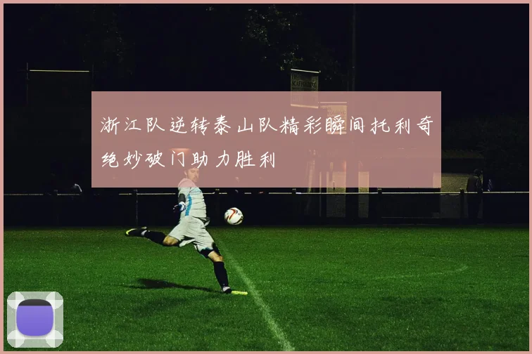 浙江队逆转泰山队精彩瞬间托利奇绝妙破门助力胜利